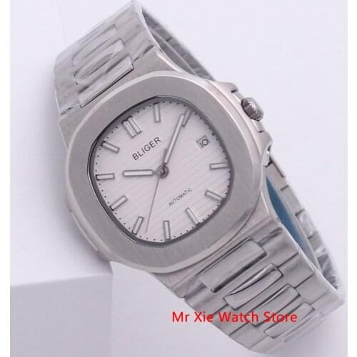 Bliger 40mm Automatic Mechanical Watch Men Luxury Brand Square Watch Case Miyota Movement Sapphire Glass Luminous Wristwatch Men