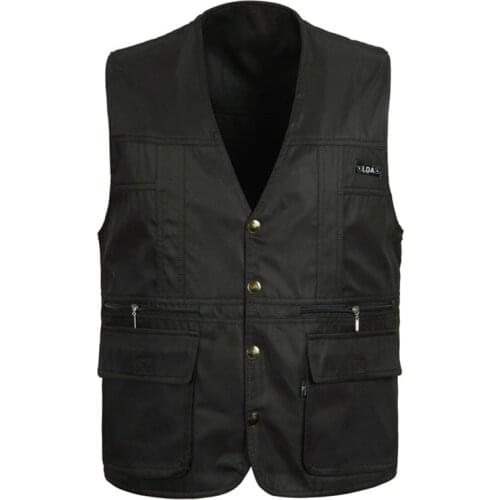 Men Outdoor Travel Climbing Fishing Multi-pocket Thin Waistcoat Male Spring Autumn Hiking Hunting Camping Breathable Sports Vest