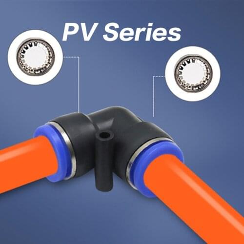 Pneumatic Fittings Cylinder PV 12mm 10mm 8mm 6mm 4mm Air Water Hose Tube Straight Fittings Pneumatic Air Valve Connector Tube