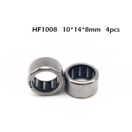 HF1008 Bearing 10*14*8 mm ( 4 PCS ) Drawn Cup Needle Roller Clutch HF101408 Needle Bearing