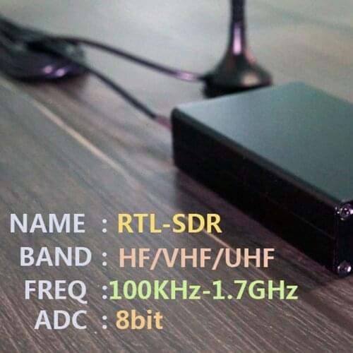 Radio Receiver 100KHz-1.7GHz Full Band UV HF RTL-SDR USB Tuner RTLSDR USB Dongle With RTL2832u R820t2 RTL SDR Receiver