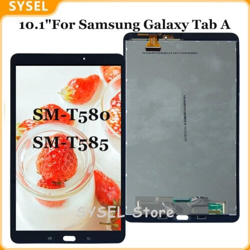 Lcd 10.1"For Samsung Galaxy Tab A SM-T580 SM-T585 T580 T585 T587 LCD Display Digitizer Touch Screen Sensor Assembly Free Tools