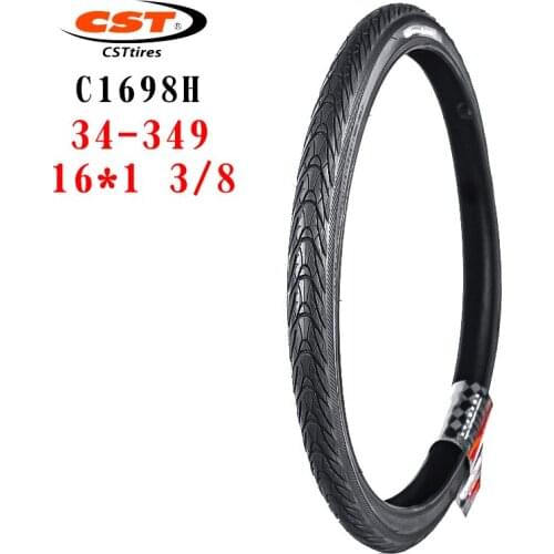CST small wheel bicycle tire 16 inches 16 x 1 3/8" 34-349 CITY C1698H Steel wire tire Folding BIkes Tire