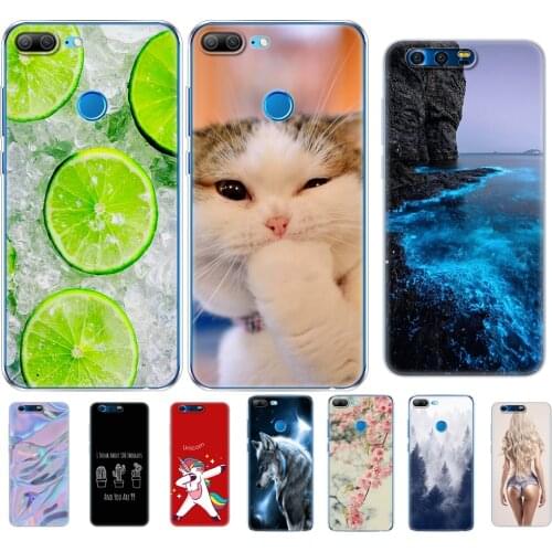 Silicone phone Case For huawei honor 9 honor 9 lite cases soft TPU Phone Back cover transparent full 360 Protective pop