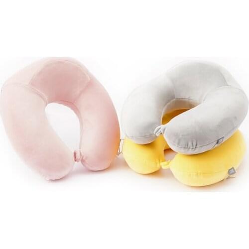 U-Shaped Neck Pillows Head Rest Cushion Soft U Shape Memory Foam Travel Neck Pillow Home Outdoor Car Plane Textile Cotton