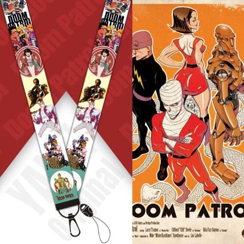 Explosive Doom Patrol original mobile phone lanyard wrist strap webbing keychain long lanyard detachable