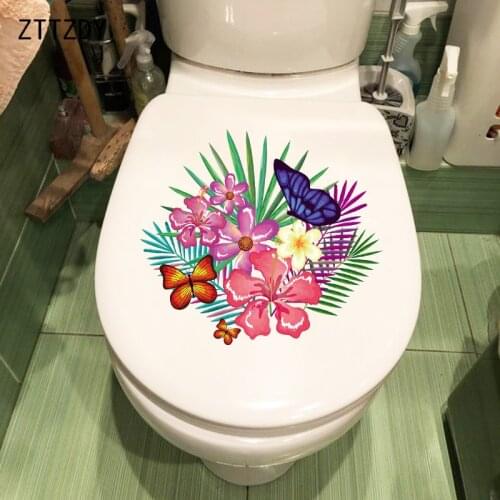 ZTTZDY 25.6CM×22.8CM Color Ink Painting Art Kids Room Decoration Home Wall Stickers Toilet WC Accessories T2-0885