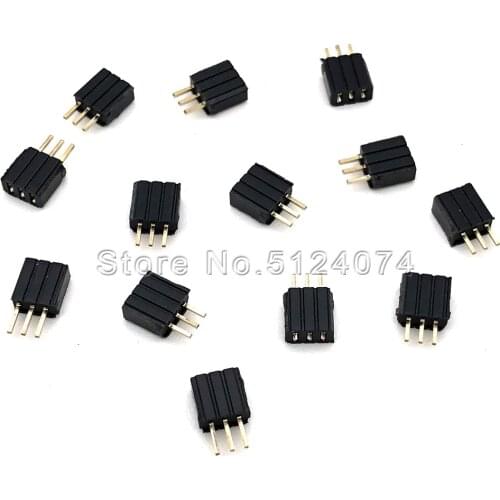 20pcs/lot Single row 3pin female pin spacing 1.27mm row pin socket female seat 1*3P straight needle Female Header connector