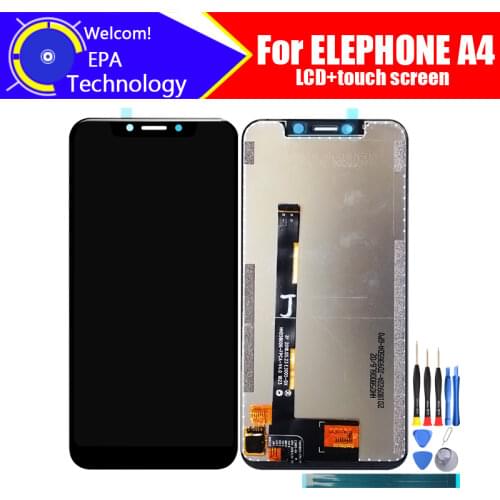 5.85 inch Elephone A4 LCD Display+Touch Screen Digitizer Assembly 100% Original New LCD+Touch Digitizer for A4+Tools