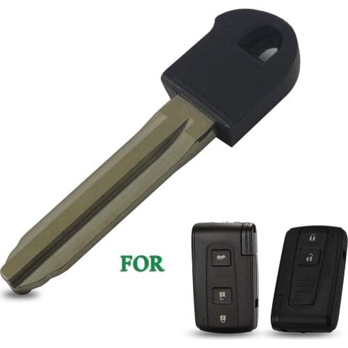 Bilchave 10pcs New Replacement Smart Key Uncut TOY43 Blade Fob For Toyota Prius Hybrid 2004 - 2009 Remote Emergency Blank Insert