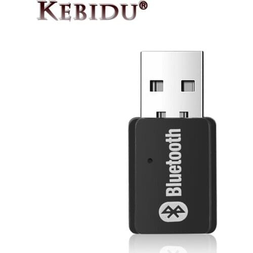 Kebidu Bluetooth Transmitter Adapter 5.0 Wireless USB Bluetooth Adapter Stereo Audio Adapter for PC Computer For Windows 7/8/10