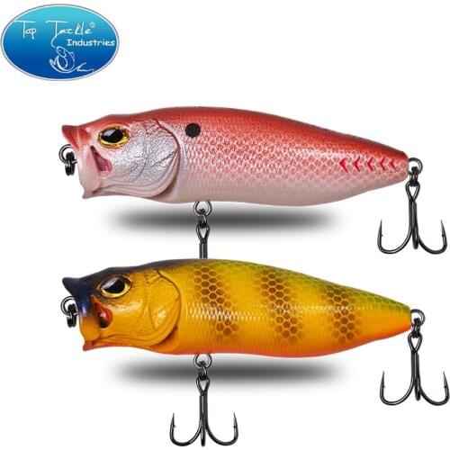 Cf Lure 80mm 15g Topwater Popper with Lifelike Gills Fishing Lure Bass Bait
