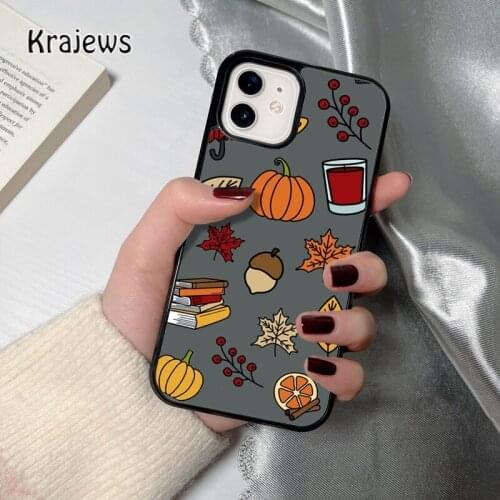 Krajews All Things Fall coque Phone Case for iPhone 12 mini 5 6S 7 8 PLUS X XS XR 11 PRO MAX SE 2020 Back Cover Funda Shell