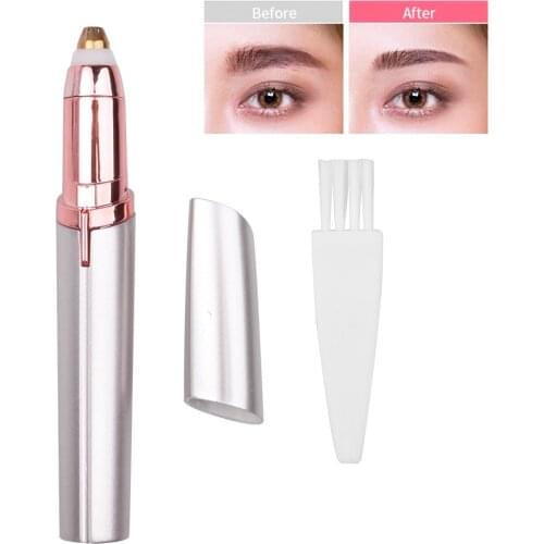 Mini Electric Eyebrow Trimmer Pen Eyebrow Epilator Painless Eye Brow Razor Hair Remover for Women Portable Makeup Tool