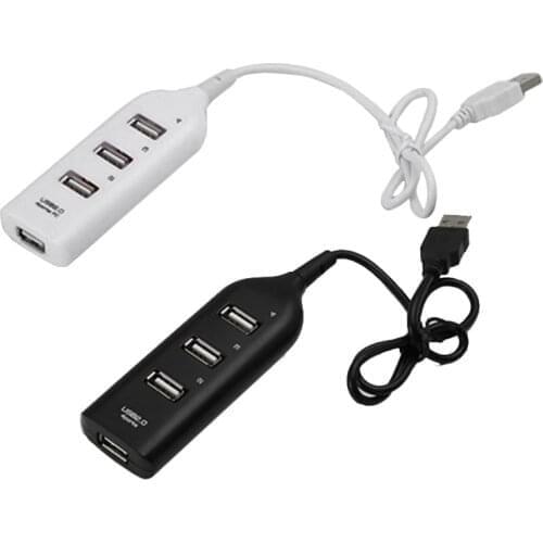 HOT SELL USB 2.0 4 High Speed Port Multifunction Cable Hub Distributor External Expansion Adapter Power Adapter For PC Laptop