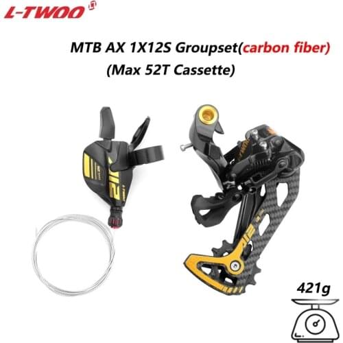 LWTOO MTB 1*12 Speed Bicycle Shifter Rear Derailleur 12S carbon Derailleur Mountain Bike 12 speed Groupset max 52T 12 s Cassette