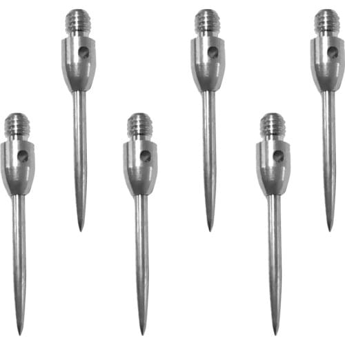 Perfeclan 6 pcs 2BA Target Dart Conversion Points Steel Tips Points Replacement Silver Darts Accessories 3.2cm