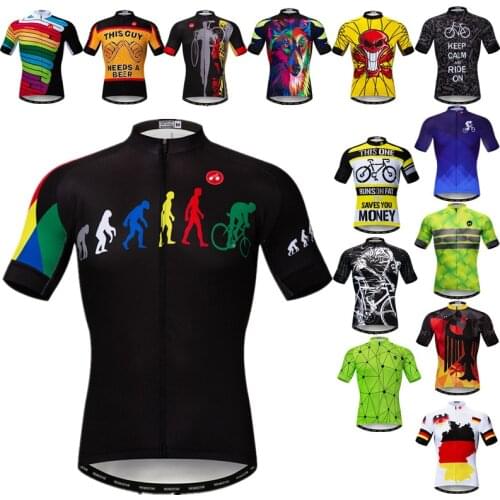 2022 New Pro Team Cycling Jersey 2022 Men Summer Bicycle Jersey Racing Sport MTB Bike Jersey Breathable Cycling Shirt Maillot