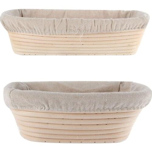 Oval Dough Banneton Brotform Dougn Rattan Bread Proofing Proving Baskets 3 Sizes