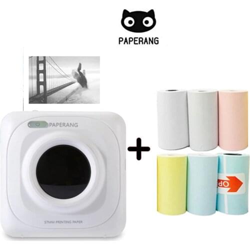 Portable Bluetooth Thermal Printer Mini Pocket Photo Printer For Mobile iOS Android Handheld Paperang Pictures Machine