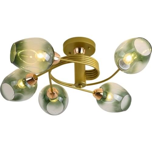 Nordic Ceiling Lamps Personalities Household led Lighting Atmospheric Living Room Ceiling Lights Modern glass molecular lights