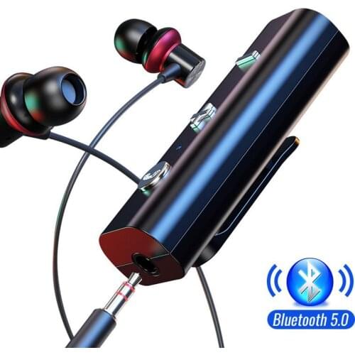 Bluetooth 5.0 Receiver For 3.5mm Jack Earphone Clip Type Wireless Adapter Bluetooth Aux Audio Music Transmitter car adapter