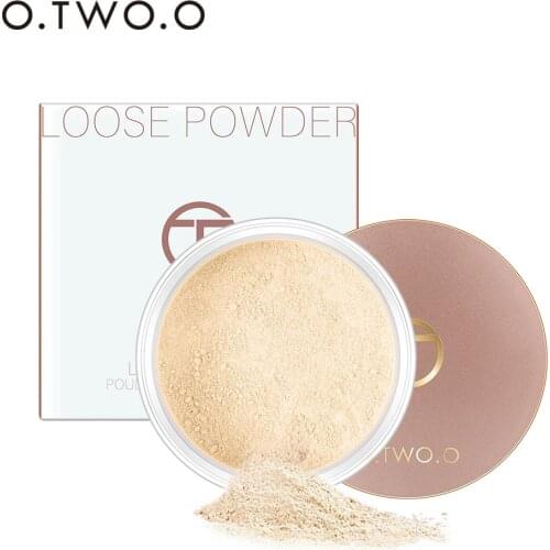 All Skin Types Powder Face Loose Powder Oil-control Waterproof Long-lasting Concealer Natural Matte 2 Colors Choose For O.TWO.O