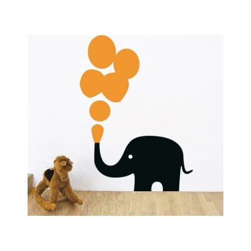 Bubble Elephant - Wall Sticker Home Art Decor Decal for home art for kids window wall 58*78CM Free shipping