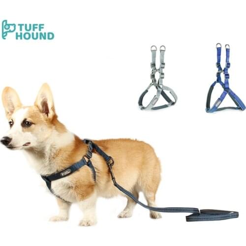 Pets Dog Harness Vest Walk Out Train Reflective Tape Breathable Double Strap Harness Leashes S/M/L/XL Dog Collar Accessories