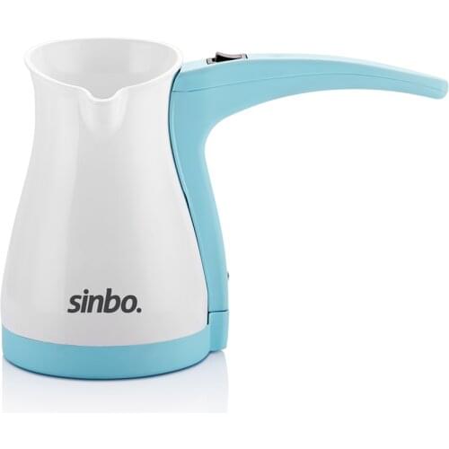 Sinbo Scm 2947 Turkish Coffee Machine, Pink, Blue, 1000 W, Plastic, Hidden Resistance, Safety System, 5 Cup Capacity