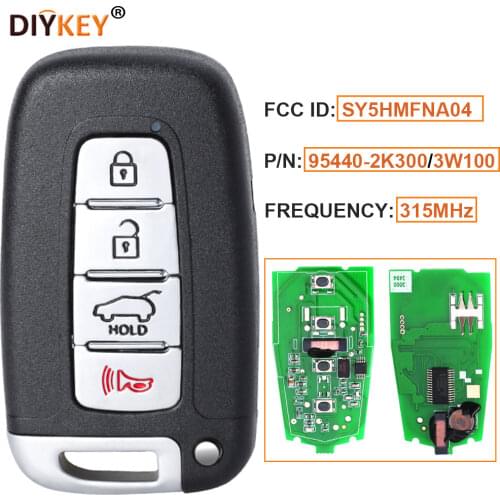 KEYECU Smart Remote key Keyless Entry Fob 3 Button 433MHz With ID46 Chip for Kia K2 K5 New Sportage