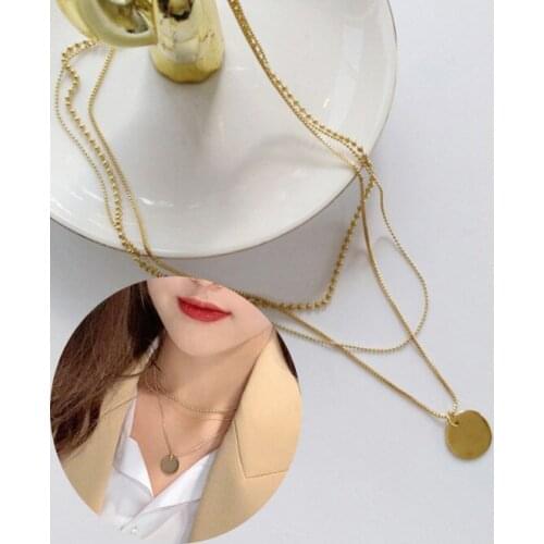 Vintage Necklace on Neck Gold Chain Womens Jewelry Layered Accessories for Girls Clothing Aesthetic Gifts Fashion Pendant 2021