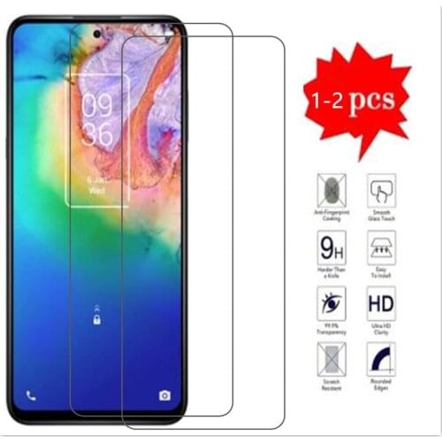 2-1Pcs Tempered Glass For TCL 20 SE TCL20 5G Glass Screen Protector For TCL 10 PLUS PRO SE 5G 10L A2X A1X PLEX Pelicula De Vidro