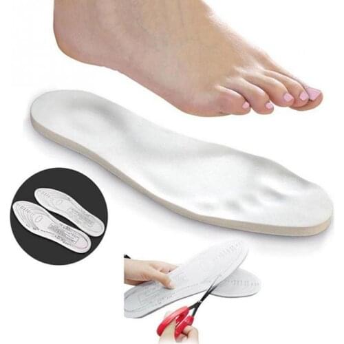 1 Pair Memory Foam Shoes Pad Orthopedic Breathable Sweat Absorbing Comfy Athletic Insole Shock DIY Healthy Insoles