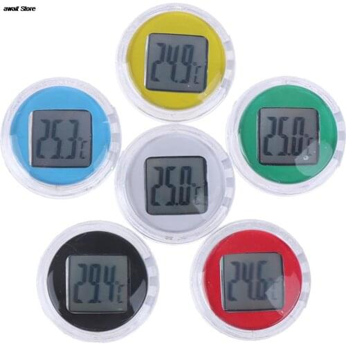 1PC Mini Waterproof Motorcycle Digital Thermometer Waterproof Clock Car Interior Watches Instruments Motorbike Accessories