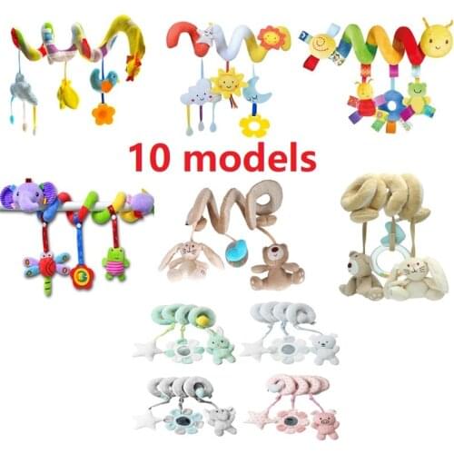 10 models New Bed Around Activity Spiral Stroller Car Seat Travel Lathe Hanging Toys Baby Rattles Toy
