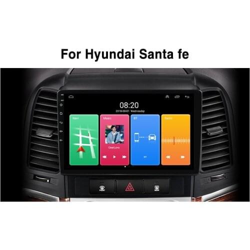 2.5D Android 11 For Hyundai Santa Fe 2006-2012 Car Multimedia Player Navigation GPS Wifi 2 Din FM AutoRadio Head Unit Stereo
