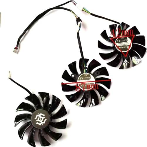 GA92S2U RTX2060 2070 cooling fan 3pcs/lot 4pin 87mm 42x42x42mm for ZOTAC RTX2060 2070 2080 2080ti AMP graphics card fan