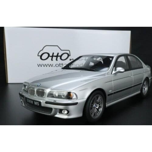 Otto 1:18 BMWs M5 E39 530i V8 Silver Gray Collector Edition Metal Diecast Model Toy Gift