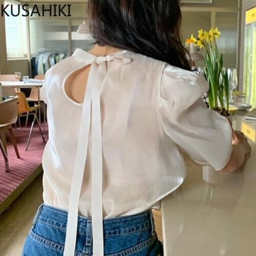 KUSAHIKI Satin Blouses