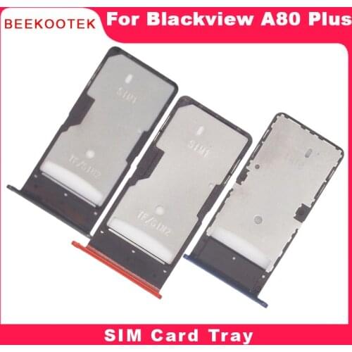 New Original Blackview A80 Plus Sim Card Tray Holder TF Card Tray Card Slot Accessories For A80 Plus 6.49 Inch Smartphone