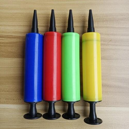 Mini Balls Pump balloon accessories inflator hand push Air Pump Two kinds of needles Party Supplies portable foil ballon pump