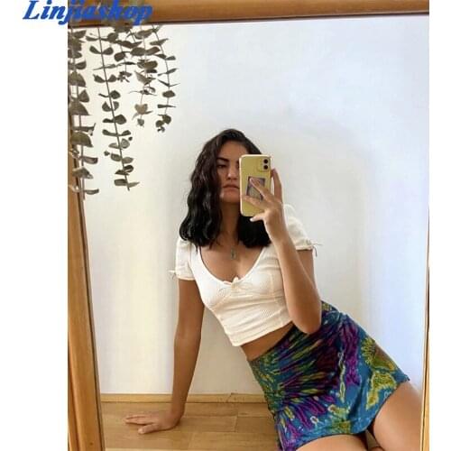 Fashion crop top sexy streetwear solid white camis green women elastic summer tops femme vestidos dropshipping