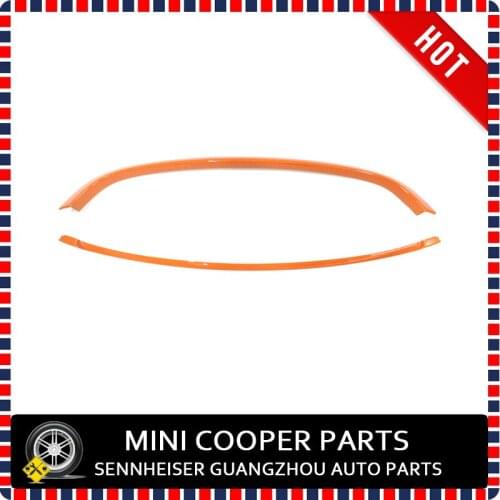 Brand New ABS Plastic UV Protected Mini Ray Style Orange Color Front Grille Trims For mini cooper R55 R56 R57 R58 (2Pcs/set)