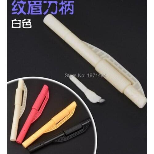 New 50pcs/lot Semi-permanent disposable manual Tattoo pen Fog eyebrow pencil tattoo Consumption equipment drift lip equipment