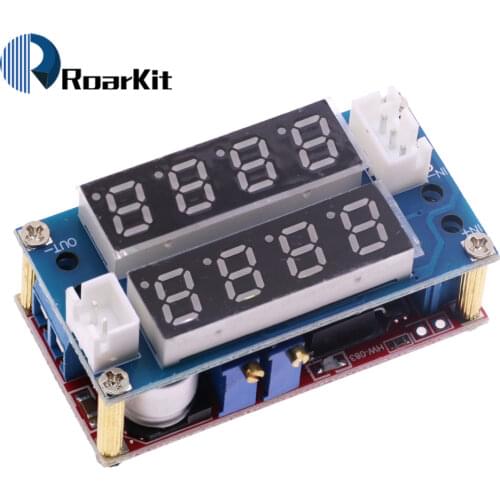 2 in 1 XL4015 5A Adjustable Power CC/CV Step-down Charge Module LED Driver Voltmeter Ammeter Constant current constant voltage