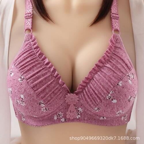 Adjustable Bras For Women Thin Deep V Cup Bra Comfort Without Steel Ring Sexy Intimates Lingerie Push Up Brasieres Plus Size