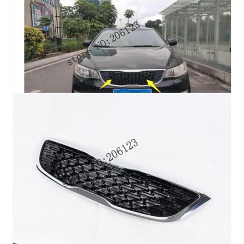 With LOGO Car avant Grill Grille cas avec une bande pour For 2013-2016for KIA Cerato/Forte Very good quality