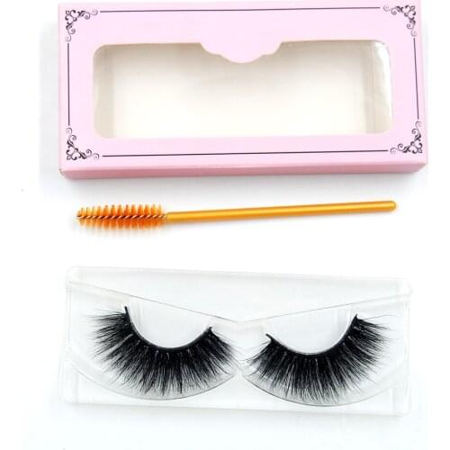 3D Real Mink Eyelashes 100% Hand Made Winged Black Cotton False Eyelashes Stalk Natural Long Eye Lash Reuse Daily Eye Extension