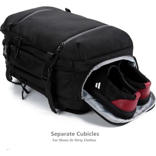 OZUKO Men 17.3" Laptop Women Backpack School Bag Large Capacity Luggage Bags Casual Backpack Travel Pack with Shoes Compartment